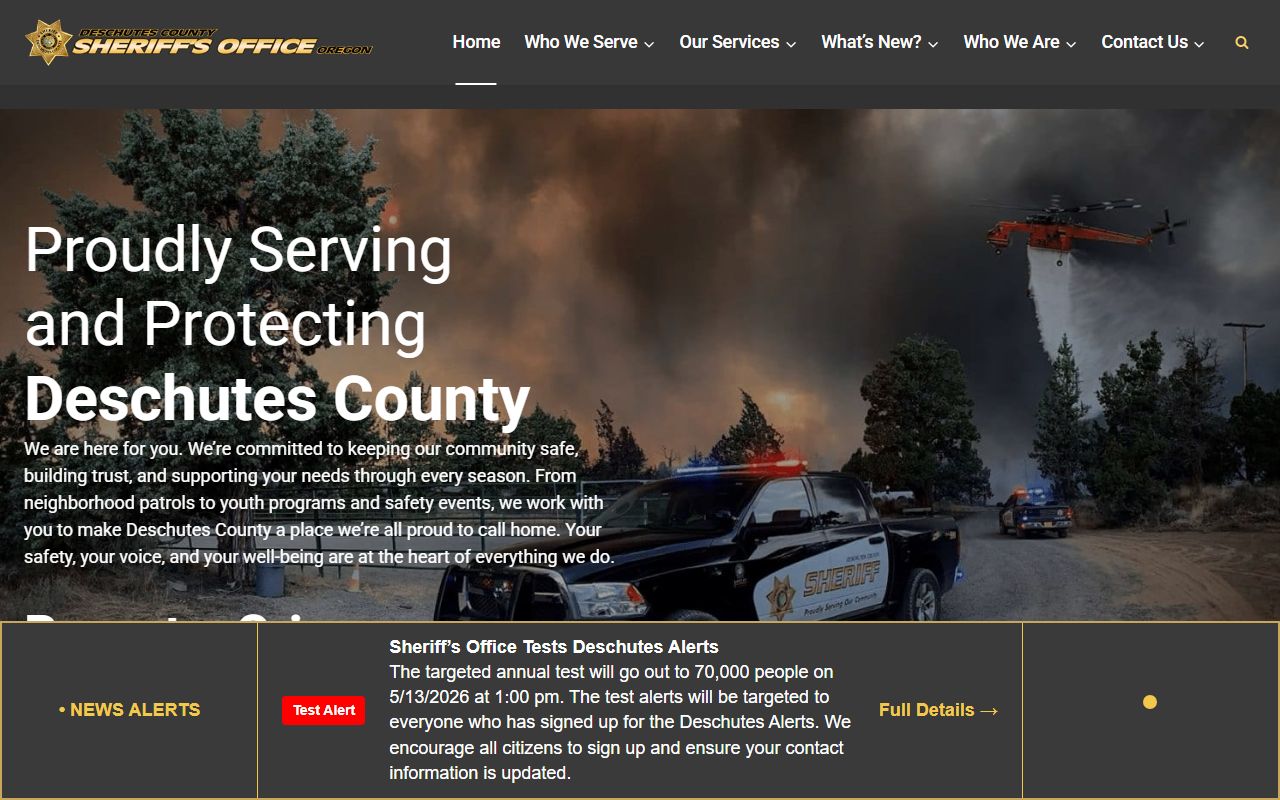 Deschutes County Sheriff current inmate list showing booking and custody information