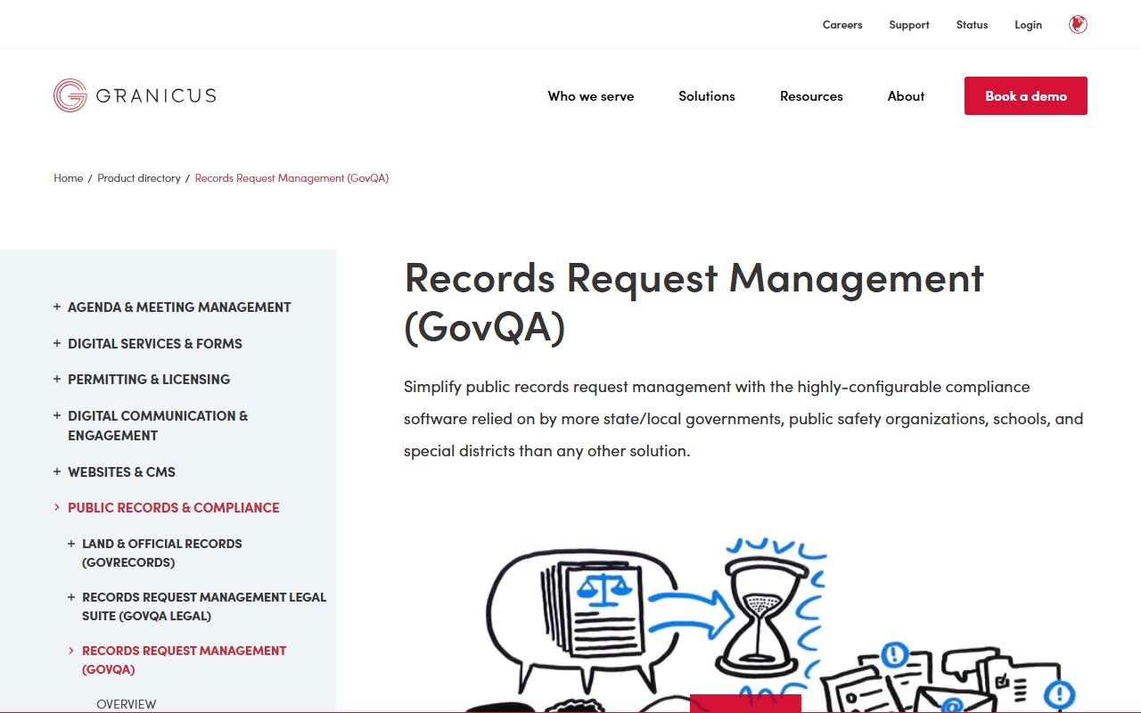 Multnomah County GovQA public records request portal for police blotter access